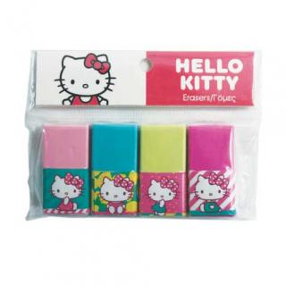 Gim Σετ 4 Γόμες Hello Kitty Lemonade