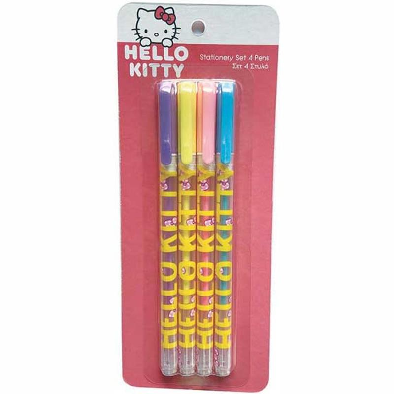 Gim Σετ 4 Στυλό Hello Kitty Lemonade