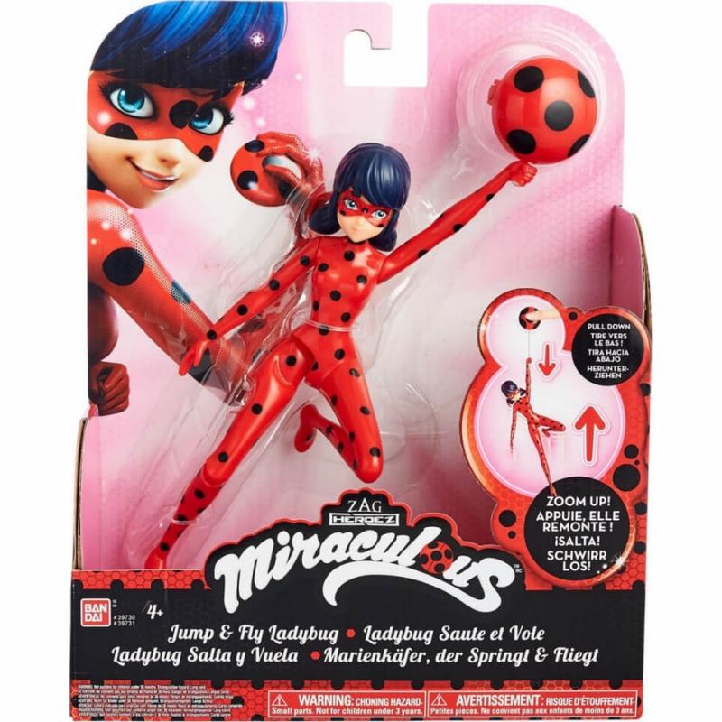 Zipline Ladybug - Miraculous Deluxe Φιγούρα με Λειτουργίες 19 εκ.