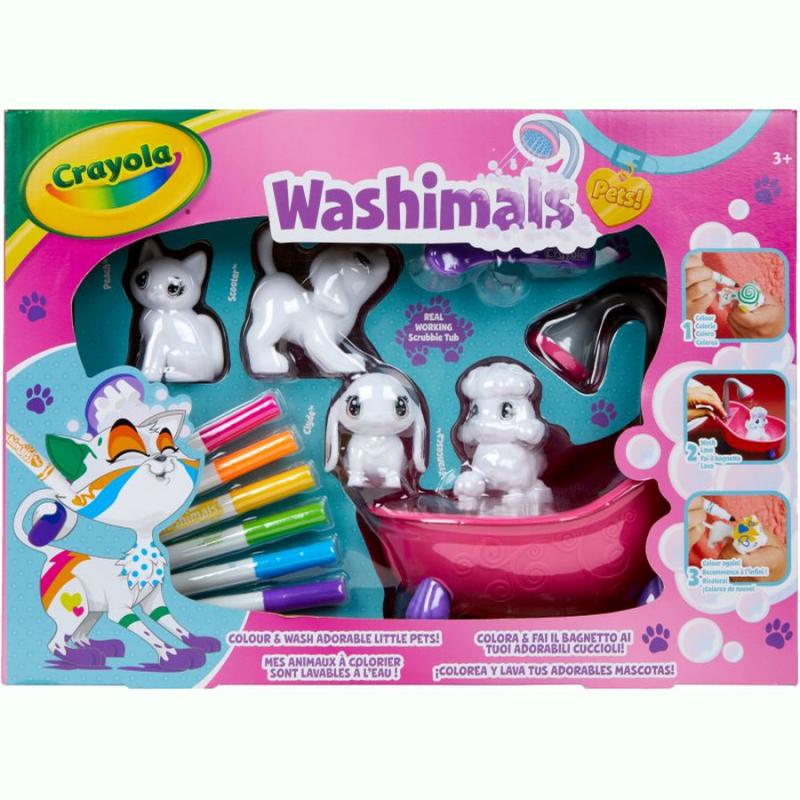 Crayola Washimals Σετ Ζωάκια με Μπανιέρα