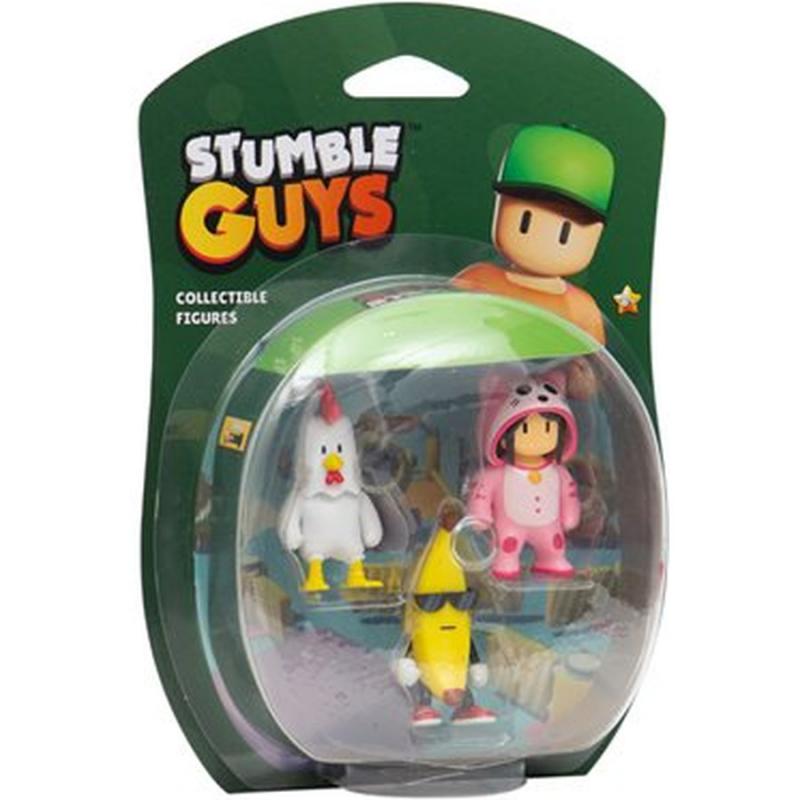 Stumble Guys 3 Συλλεκτικές Φιγούρες 6 εκ. - Μπανάνα
