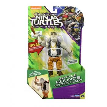 Teenage Mutant Ninja Turtles - Movie 2 Φιγούρα Battle Sounds - Rocksteady