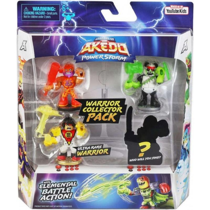 Akedo Power Storm W1 Warrior Collector Pack (4 Ήρωες - Διάφορα Σχέδια)