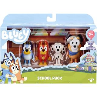Bluey School Pack - Φιγούρα 4 Τεμ.