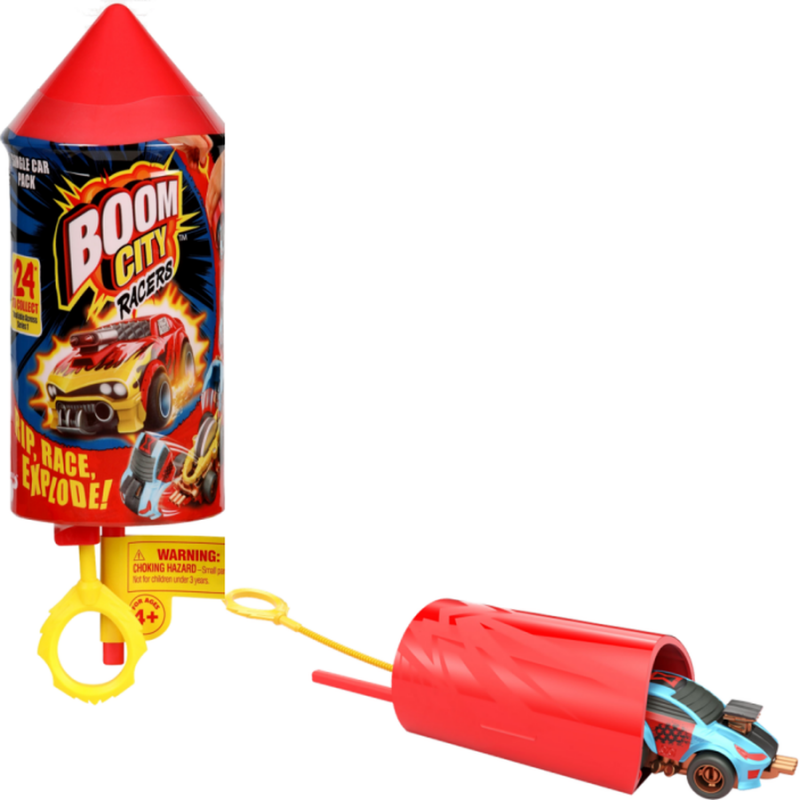 Boom City Racers S1 Single Pack (1 x Όχημα, 1x Εκτοξευτής)
