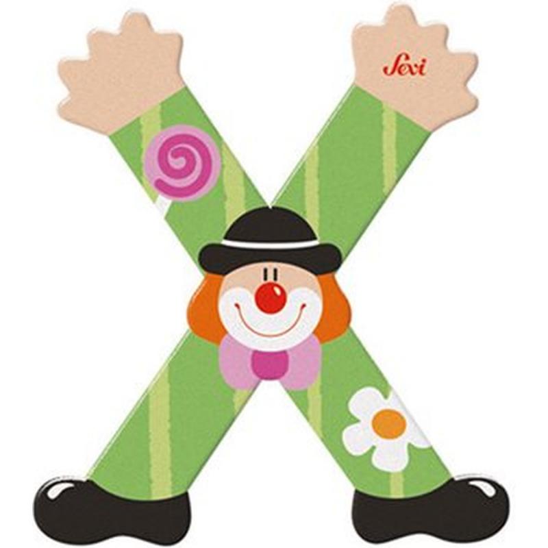 Sevi Ξύλινο Γράμμα Χ Κλόουν
