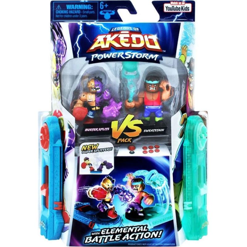 Akedo Power Storm Versus Pack - Buster Splits Vs Sweatstain