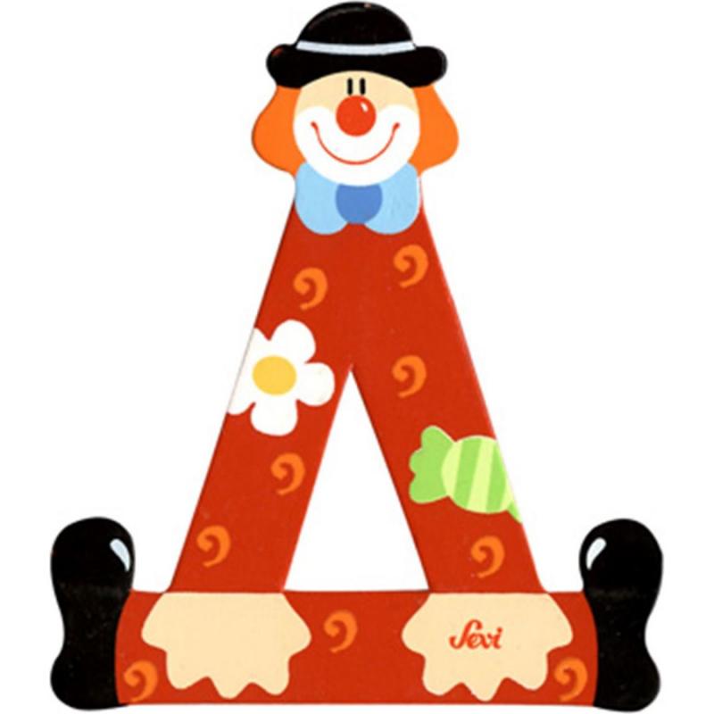 Sevi Ξύλινο Γράμμα Δ Κλόουν