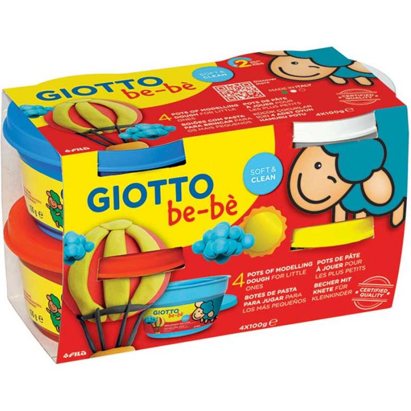 Πλαστοζυμαράκι με Φυσικά Συστατικά 4x100 gr Giotto Be-Be