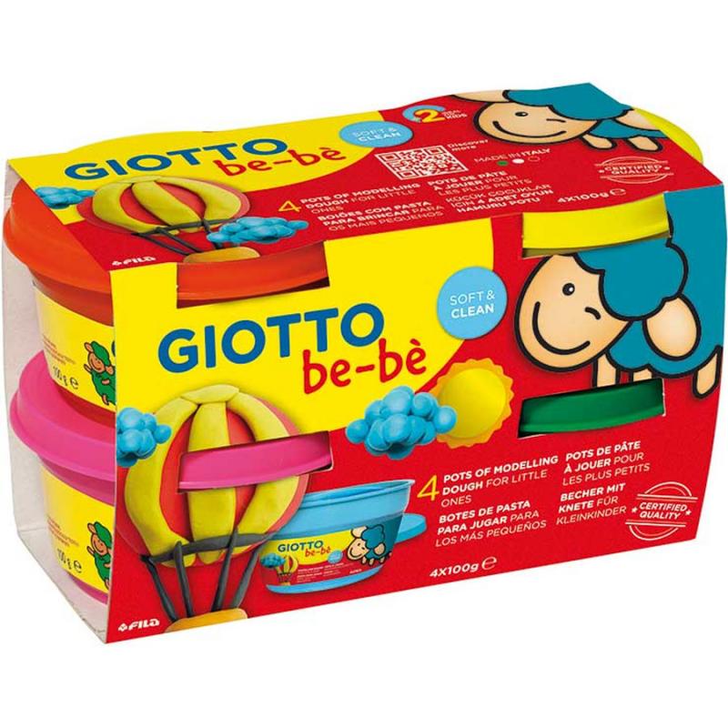 Πλαστοζυμαράκι με Φυσικά Συστατικά 4x100 gr Giotto Be-Be