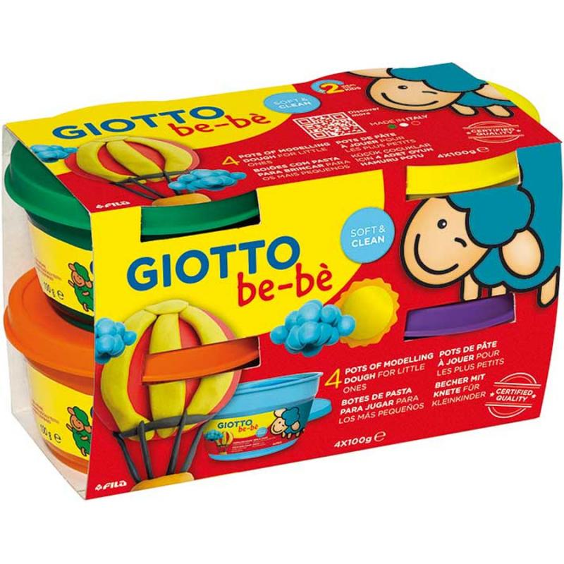 Πλαστοζυμαράκι με Φυσικά Συστατικά 4x100 gr Giotto Be-Be