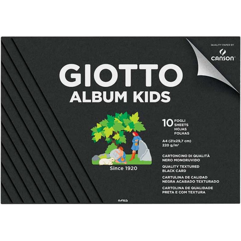 Giotto Album Black Kids A4 10 Σελίδες 220 Γραμμάρια
