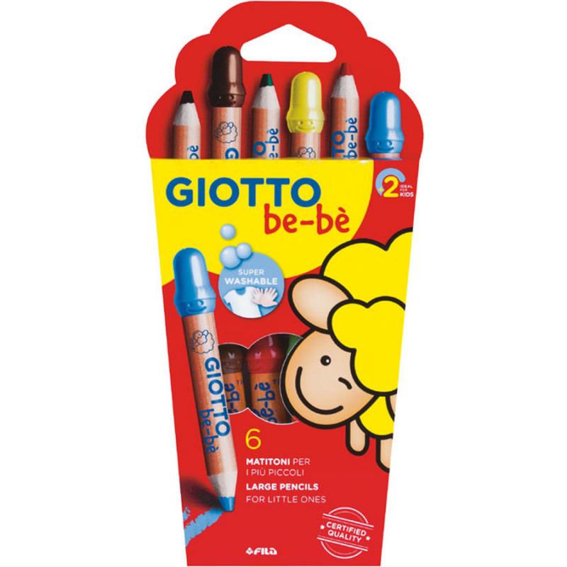 Giotto 6 Ξυλομπογιές Bebe