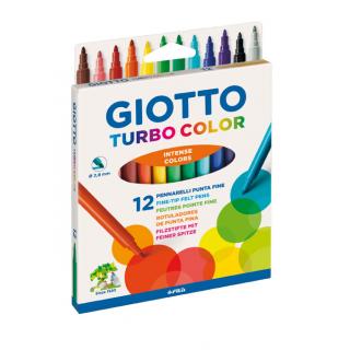 Μαρκαδόροι 12 τεμ. Turbo Color Blister Giotto