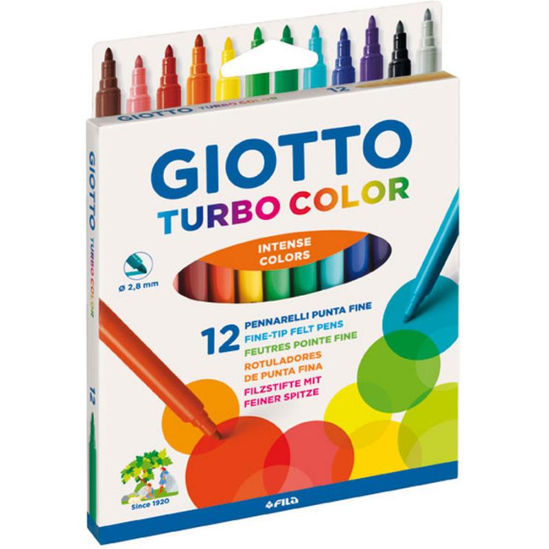 Μαρκαδόροι 12 τεμ. Turbo Color Blister Giotto
