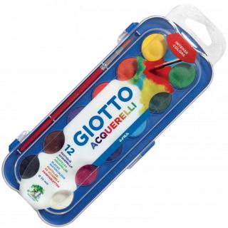 Νερομπογιά Giotto 30 mm 12 Χρώματα