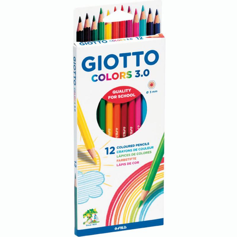 Ξυλομπογιές Giotto Colors 3.0 Blister 12 Τεμάχια
