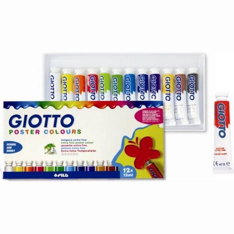 ΤέμπεραΑ 12 ml 12 Χρώματα Giotto