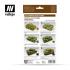 AFV Camouflage Colors - Vallejo 6x8ml Air Colour Set - German Camouflage 1943-4