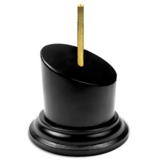 Green Stuff World: Tapered Round Bust Plinth 5 x 5 cm Black