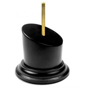 Green Stuff World: Tapered Round Bust Plinth 5 x 5 cm Black