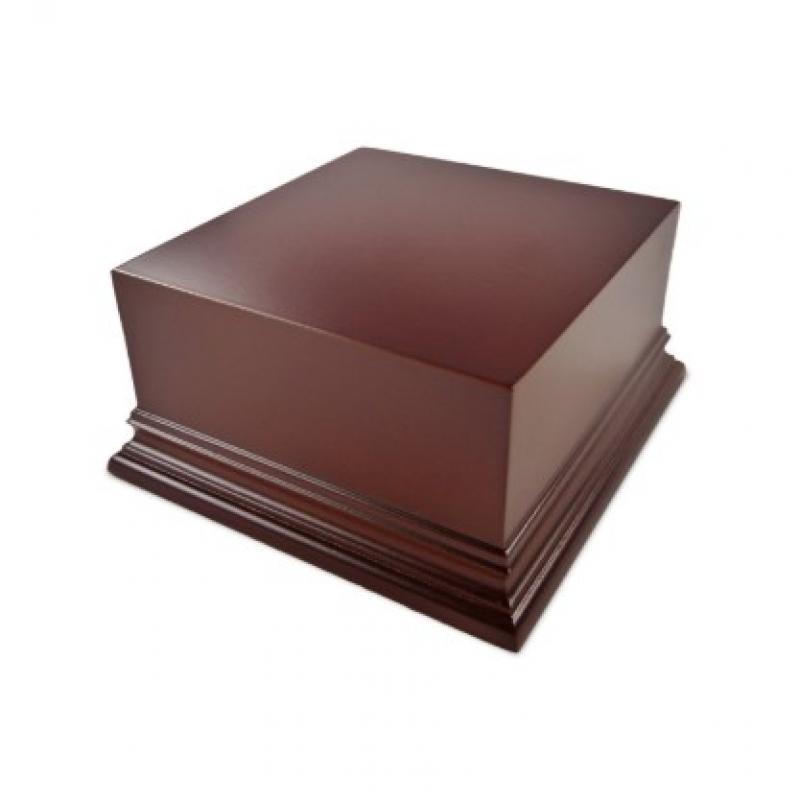 Green Stuff World: Square Top Display Plinth 10 x 10cm - Hazelnut Brown