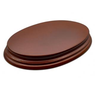 Green Stuff World: Oval Display Plinth 17 x11 cm - Hazelnut Brown