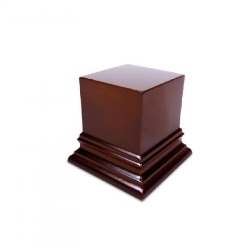 Green Stuff World: Square Top Display Plinth 5 x 5 cm - Hazelnut Brown