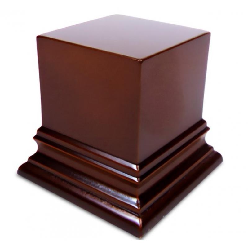 Green Stuff World: Square Top Display Plinth 5 x 5 cm - Hazelnut Brown