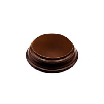 Green Stuff World: Round Wood Display Base 5 x 5 cm - Hazelnut