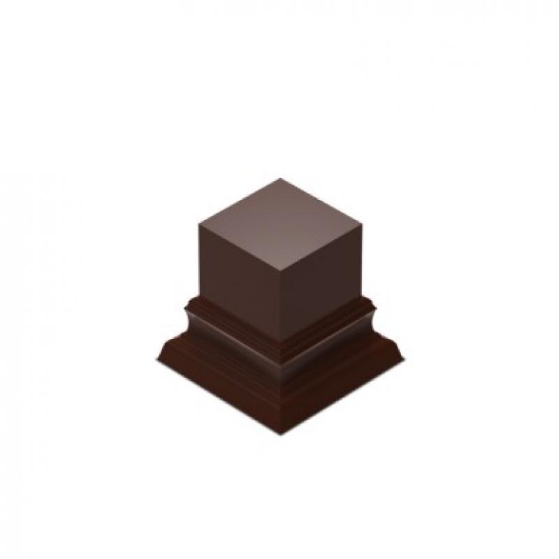 Green Stuff World: Square Top Display Plinth 3 x 3 cm - Hazelnut Brown