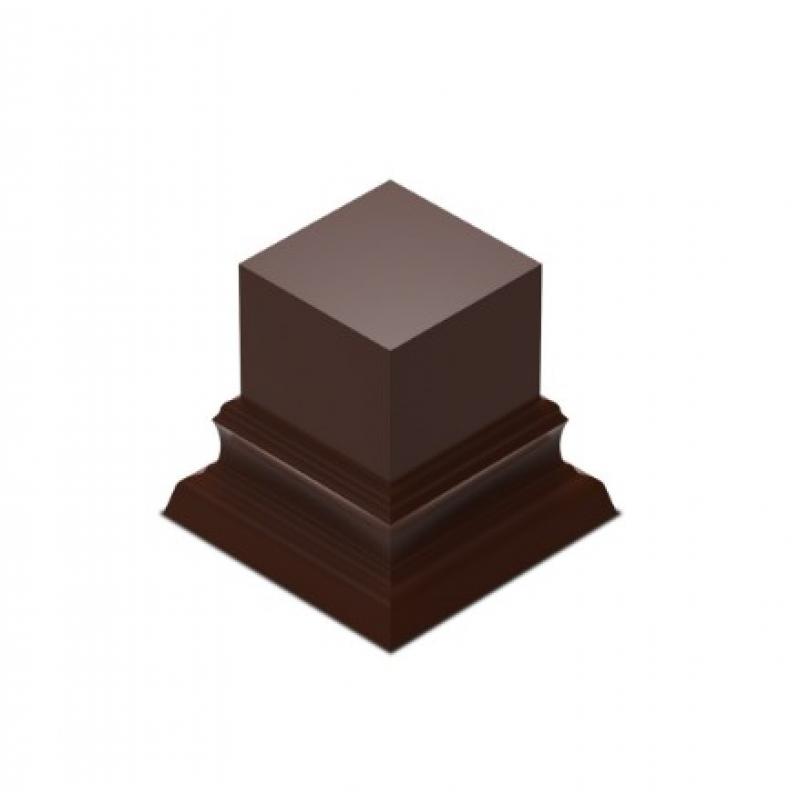 Green Stuff World: Square Top Display Plinth 3 x 3 cm - Hazelnut Brown