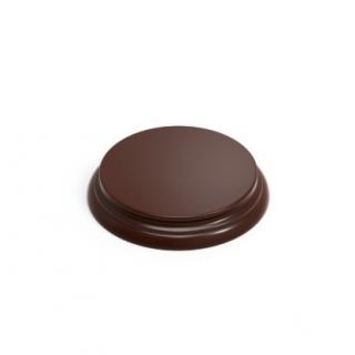 Green Stuff World: Round Wood Display Base 10 cm - Hazelnut Brown