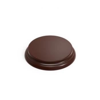 Green Stuff World: Round Wood Display Base 10 cm - Hazelnut Brown