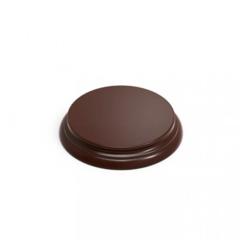 Green Stuff World: Round Wood Display Base 10 cm - Hazelnut Brown