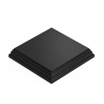 Green Stuff World: Square Wood Display Bases 10 x10 cm - Black