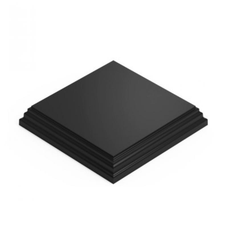Green Stuff World: Square Wood Display Bases 10 x10 cm - Black