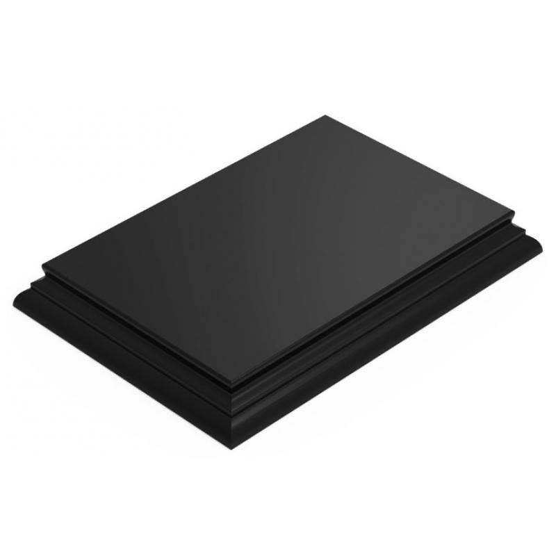 Green Stuff World: Rectangular Top Display Plinth 15 x10 cm Black