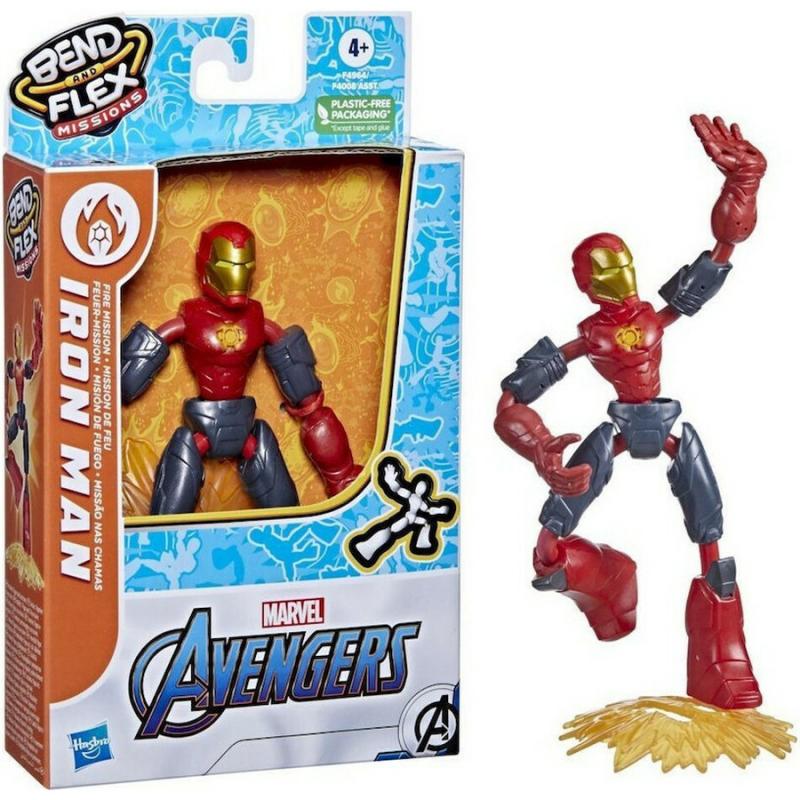 Hasbro Marvel Avengers: Bend And Flex Mission - Iron Man (F4964)