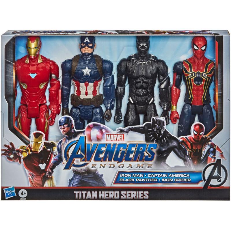 Hasbro Avengers Endgame Titan Hero Series (Iron Man, Captain America, Black Panther, Iron Spider)
