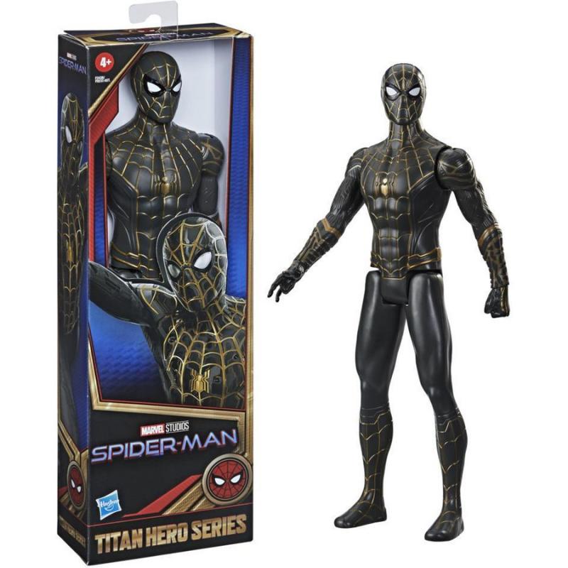 Hasbro Spider-Man Movie Titan Hero Series Black & Gold Suit