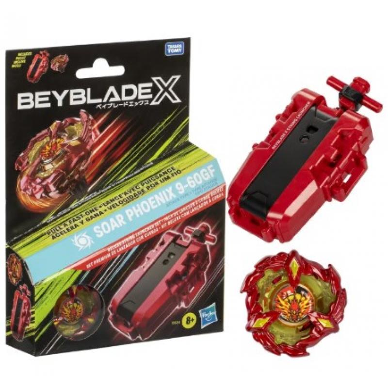 Hasbro BeyBlade X: Soar Phoenix 9-60 GF - Deluxe String Launcher Set