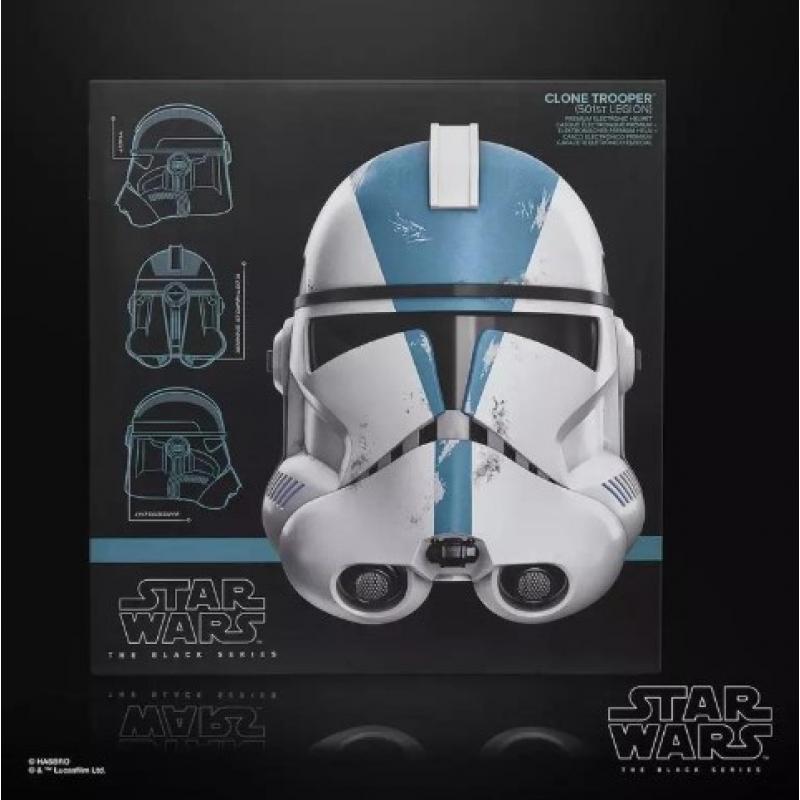 Hasbro Disney: Star Wars The Black Series - Clone Trooper 501st Legion Premium Electronic Helmet