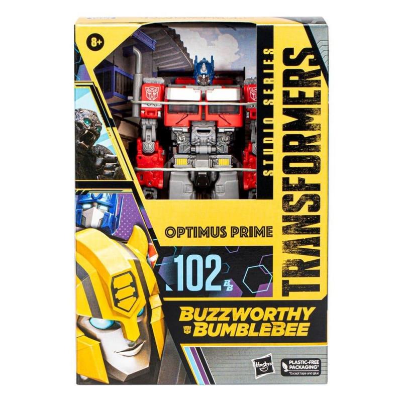 Transformers: Rise of the Beasts Buzzworthy Bumblebee Studio Series Action Figure 102BB Optimus Prim