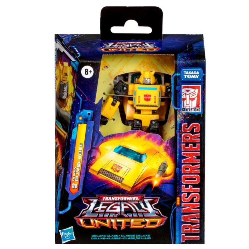 Transformers Generations Legacy United Deluxe Class Action Figure Origin Bumblebee 14 cm