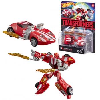 Transformers Collaborative Hot Wheels x Transformers Deluxe Class Action Figure Twin Mill 13 cm
