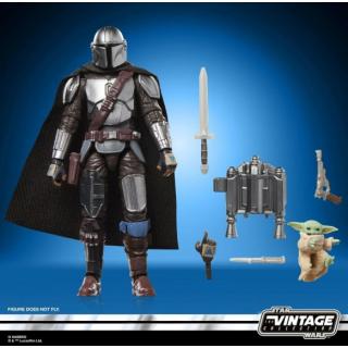 Star Wars: The Mandalorian & Grogu Vintage Collection Action Figure The Mandalorian & Grogu 10 cm