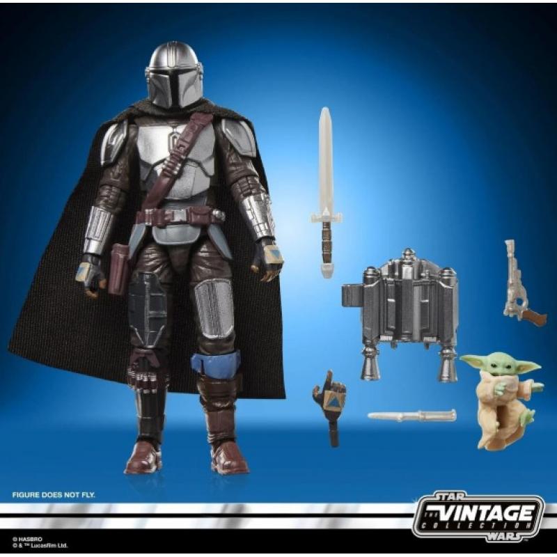 Star Wars: The Mandalorian & Grogu Vintage Collection Action Figure The Mandalorian & Grogu 10 cm