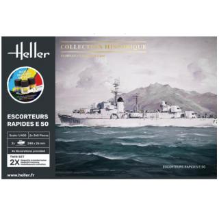 Heller: 1:400 Starter Kit Escorteurs Rapides E 50