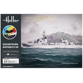 Heller: 1:400 Starter Kit Escorteurs Rapides E 50
